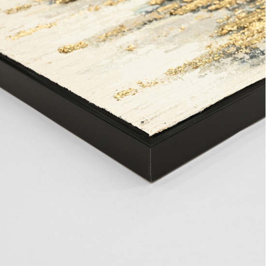 Πινακασ τοιχου sediment (μπλε) hm4574.02 με κορνιζα μαυρη-καμβασ 142x4.5x72υεκ **