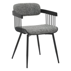 Καρεκλα τραπεζαριασ lang hm9973.02 μετ.ποδια μαυρα-γκρι υφασμα 52x52x76υεκ ** Καρεκλα τραπεζαριασ lang hm9973.02 μετ.ποδια μαυρα-γκρι υφασμα 52x52x76υεκ **