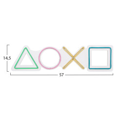 Διακοσμητικο τοιχου φωτιζομενο hm4652 game controls 57x2x14,5εκ. **