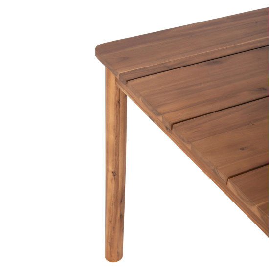 Σετ τραπεζαριασ 9τμχ navant hm21066.02 τραπεζι & 8 καρεκλεσ ξυλο ακακιασ-σχοινι μπεζ **