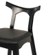 Σκαμπο μπαρ usopp hm9951.02 rubberwood & pu σε μαυρο 49x53x99,5υεκ. **