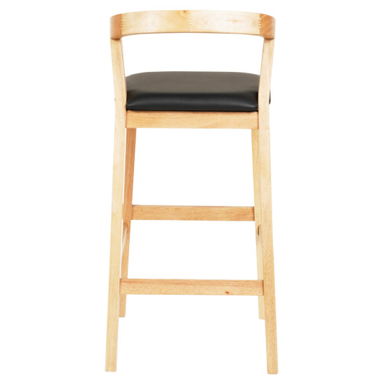 Σκαμπο μπαρ nami hm9952.01 rubberwood σε οακ-μαυρο pu 47,5x59x102,5υεκ. ** Σκαμπο μπαρ nami hm9952.01 rubberwood σε οακ-μαυρο pu 47,5x59x102,5υεκ. **