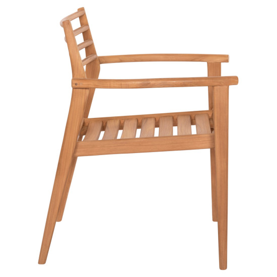 ΠΟΛΥΘΡΟΝΑ MOOSEN HM9936 ΜΑΣΙΦ ΞΥΛΟ TEAK ΣΕ ΦΥΣΙΚΟ 59x60x78,5Υ - 2τεμ **