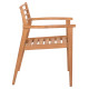 ΠΟΛΥΘΡΟΝΑ MOOSEN HM9936 ΜΑΣΙΦ ΞΥΛΟ TEAK ΣΕ ΦΥΣΙΚΟ 59x60x78,5Υ - 2τεμ **