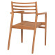 ΠΟΛΥΘΡΟΝΑ MOOSEN HM9936 ΜΑΣΙΦ ΞΥΛΟ TEAK ΣΕ ΦΥΣΙΚΟ 59x60x78,5Υ - 2τεμ **