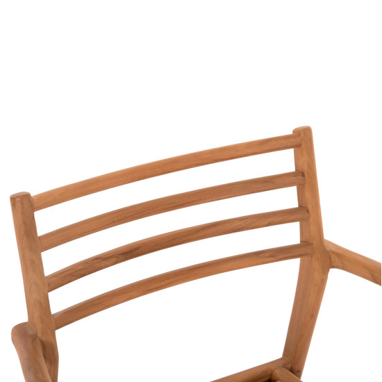 ΠΟΛΥΘΡΟΝΑ MOOSEN HM9936 ΜΑΣΙΦ ΞΥΛΟ TEAK ΣΕ ΦΥΣΙΚΟ 59x60x78,5Υ - 2τεμ **