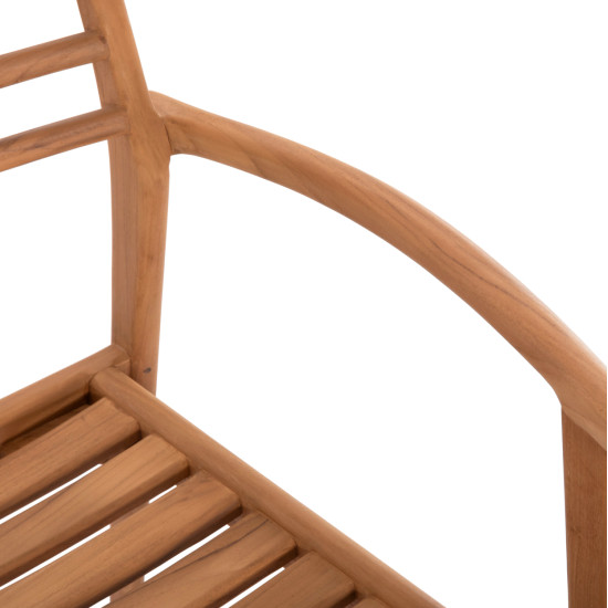 ΠΟΛΥΘΡΟΝΑ MOOSEN HM9936 ΜΑΣΙΦ ΞΥΛΟ TEAK ΣΕ ΦΥΣΙΚΟ 59x60x78,5Υ - 2τεμ **