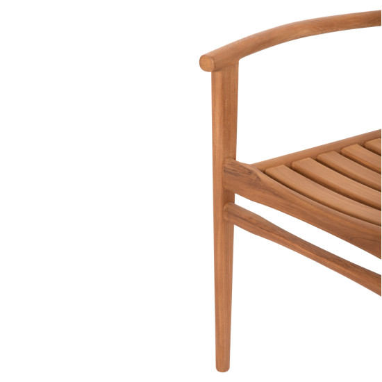 ΠΟΛΥΘΡΟΝΑ MOOSEN HM9936 ΜΑΣΙΦ ΞΥΛΟ TEAK ΣΕ ΦΥΣΙΚΟ 59x60x78,5Υ - 2τεμ **
