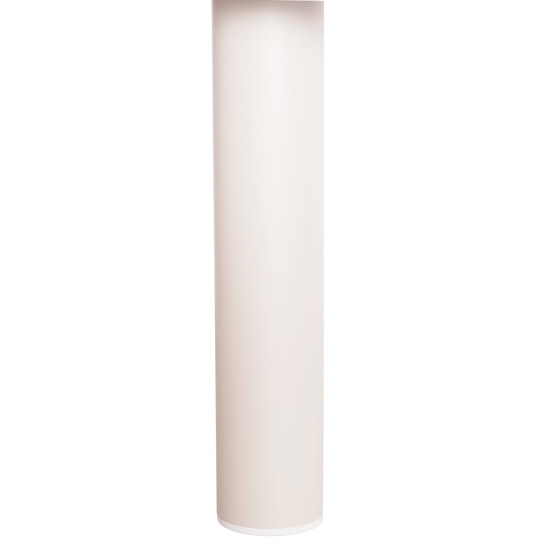Τραπεζι αλουμινιου dosun hm6201.02 κρεμ σκελετοσ-3d print γυαλι-κεραμικο look φ120εκ **