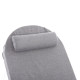 Επαγγελμ. ξαπλωστρα mallow hm10715.01 λευκο αλουμ.& γκρι μαξιλαρι 198x71x40,5-103υεκ. **