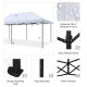Κιοσκι/gazebo matthew hm6312 πτυσσομενο-σκελετοσ μεταλ.μαυροσ-λευκο υφασμα 3x6x3,10yμ **