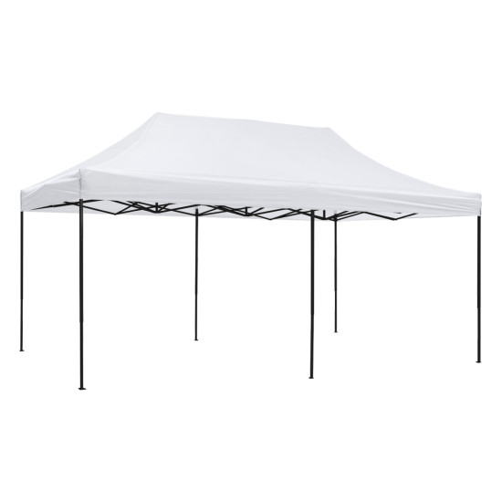 Κιοσκι/gazebo matthew hm6312 πτυσσομενο-σκελετοσ μεταλ.μαυροσ-λευκο υφασμα 3x6x3,10yμ **