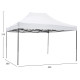 Κιοσκι/gazebo matthew hm6311 πτυσσομενο-σκελετοσ μεταλ.μαυροσ-λευκο υφασμα 3x4,5x3,10yμ **