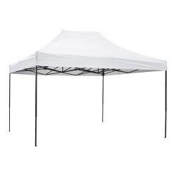 Κιοσκι/gazebo matthew hm6311 πτυσσομενο-σκελετοσ μεταλ.μαυροσ-λευκο υφασμα 3x4,5x3,10yμ **