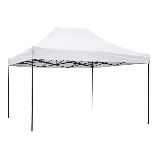 Κιοσκι/gazebo matthew hm6311 πτυσσομενο-σκελετοσ μεταλ.μαυροσ-λευκο υφασμα 3x4,5x3,10yμ **