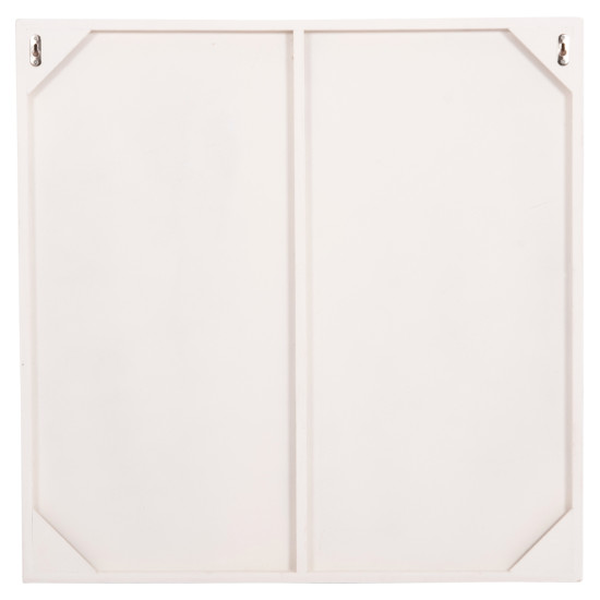 Πινακασ τετραγωνοσ σειρα santorini hm4507 mdf σε υπολευκο χρωμα 80x4(πάχος)x80υεκ. **