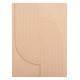Πινακασ ορθογωνιοσ σειρα santorini hm4521 mdf σε μπεζ χρωμα 60x4(πάχος)x80υεκ. **