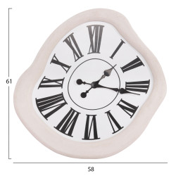 Ρολοι τοιχου σειρα santorini hm4515 mdf σε υπολευκο-μαυροι δεικτεσ & λατιν.νουμερα 58x2,5x61υεκ. ** Ρολοι τοιχου σειρα santorini hm4515 mdf σε υπολευκο-μαυροι δεικτεσ & λατιν.νουμερα 58x2,5x61υεκ. **