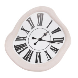 Ρολοι τοιχου σειρα santorini hm4515 mdf σε υπολευκο-μαυροι δεικτεσ & λατιν.νουμερα 58x2,5x61υεκ. **