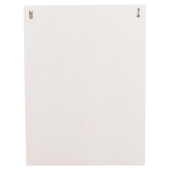 Πινακασ ορθογωνιοσ σειρα santorini hm4518 mdf σε υπολευκο χρωμα 60x4(πάχος)x80υεκ. **