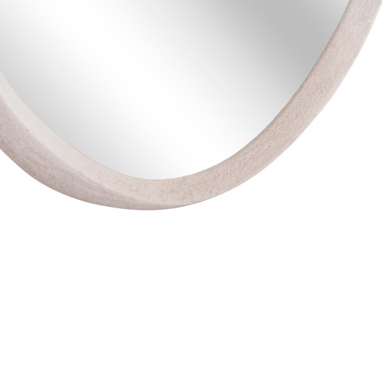 Καθρεπτησ τοιχου οβαλ σειρα santorini hm4514 mdf σε υπολευκο 48x3,2x60υεκ **