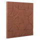 Πινακασ τετραγωνοσ σειρα santorini hm4524 mdf σε καφε χρωμα 80x5(πάχος)x80υεκ. **