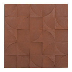 Πινακασ τετραγωνοσ σειρα santorini hm4524 mdf σε καφε χρωμα 80x5(πάχος)x80υεκ. **