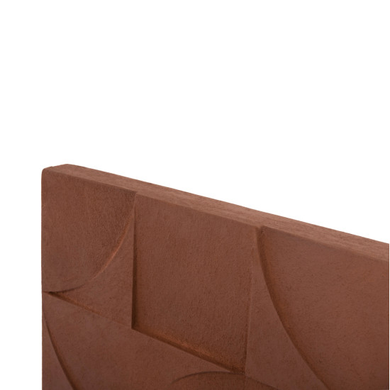 Πινακασ τετραγωνοσ σειρα santorini hm4524 mdf σε καφε χρωμα 80x5(πάχος)x80υεκ. **