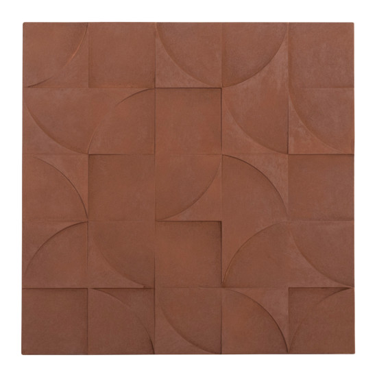 Πινακασ τετραγωνοσ σειρα santorini hm4524 mdf σε καφε χρωμα 80x5(πάχος)x80υεκ. **