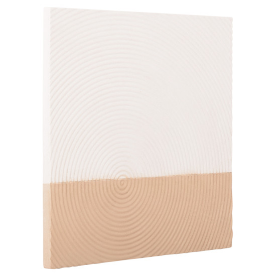 Πινακασ τετραγωνοσ σειρα santorini hm4519 mdf σε υπολευκο-καφε χρωμα 80x4(πάχος)x80υεκ. **
