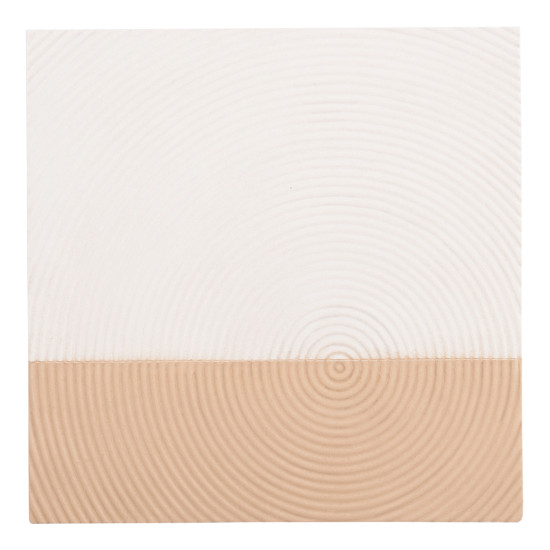 Πινακασ τετραγωνοσ σειρα santorini hm4519 mdf σε υπολευκο-καφε χρωμα 80x4(πάχος)x80υεκ. **