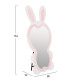 Παιδικοσ καθρεφτησ δαπεδου bunny hm4489.01 mdf ροζ & λευκο-μαυρο stand 80x162υεκ. **