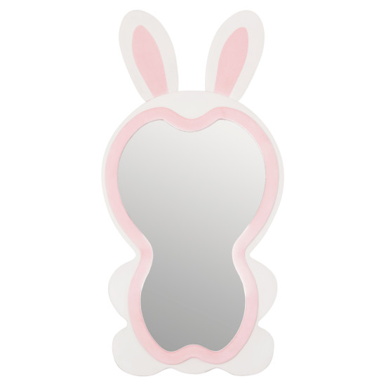 Παιδικοσ καθρεφτησ δαπεδου bunny hm4489.01 mdf ροζ & λευκο-μαυρο stand 80x162υεκ. **