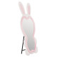 Παιδικοσ καθρεφτησ δαπεδου bunny hm4489.01 mdf ροζ & λευκο-μαυρο stand 80x162υεκ. **