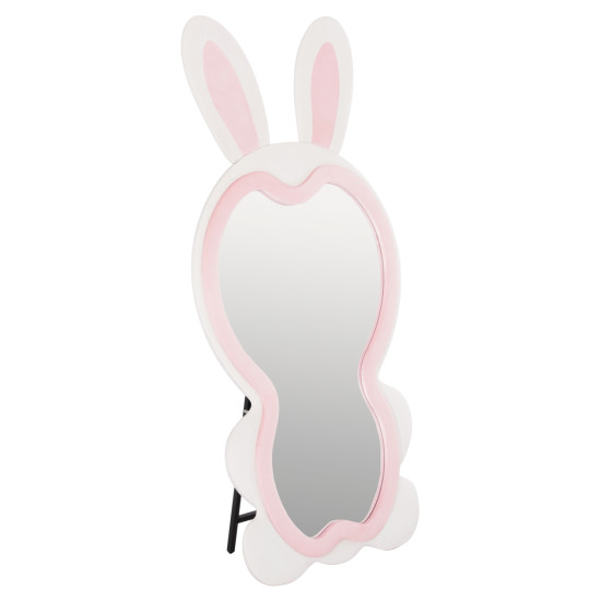 Παιδικοσ καθρεφτησ δαπεδου bunny hm4489.01 mdf ροζ & λευκο-μαυρο stand 80x162υεκ. **