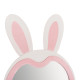 Παιδικοσ καθρεφτησ δαπεδου bunny hm4489.01 mdf ροζ & λευκο-μαυρο stand 80x162υεκ. **