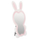 Παιδικοσ καθρεφτησ δαπεδου bunny hm4489.01 mdf ροζ & λευκο-μαυρο stand 80x162υεκ. **