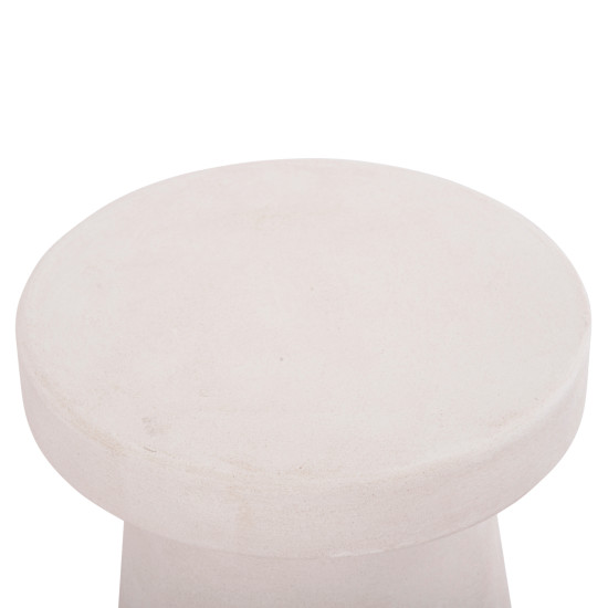 Τραπεζι σαλονιου στρογγυλο σειρα santorini hm18052 mdf σε υπολευκο χρωμα φ48x49υεκ. **