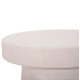 Τραπεζι σαλονιου στρογγυλο σειρα santorini hm18052 mdf σε υπολευκο χρωμα φ48x49υεκ. **
