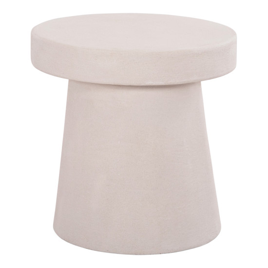 Τραπεζι σαλονιου στρογγυλο σειρα santorini hm18052 mdf σε υπολευκο χρωμα φ48x49υεκ. **