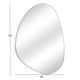Καθρεπτησ τοιχου irregu hm4487.05 με πλαισιο mdf σε white marble χρωμα 60x80υεκ. **