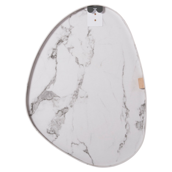 Καθρεπτησ τοιχου irregu hm4487.05 με πλαισιο mdf σε white marble χρωμα 60x80υεκ. **