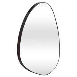 Καθρεπτησ τοιχου irregu hm4487.01 με πλαισιο mdf σε black marble χρωμα 60x80υεκ. **