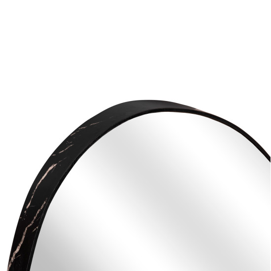 Καθρεπτησ τοιχου irregu hm4487.01 με πλαισιο mdf σε black marble χρωμα 60x80υεκ. **