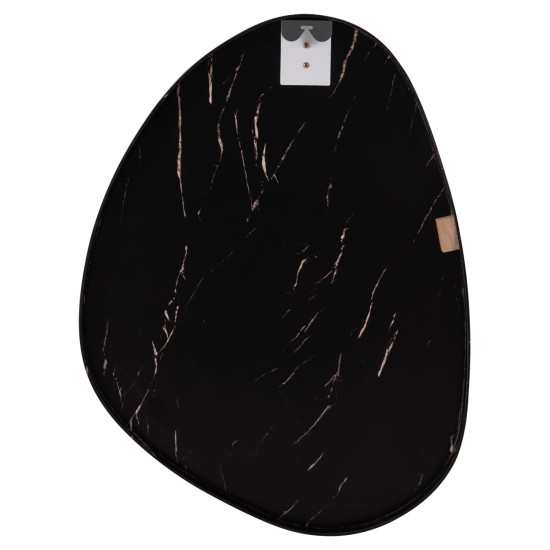 Καθρεπτησ τοιχου irregu hm4487.01 με πλαισιο mdf σε black marble χρωμα 60x80υεκ. **