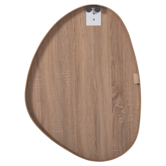 Καθρεπτησ τοιχου irregu hm4487.03 με πλαισιο mdf φυσικο χρωμα ξυλου 60x80υεκ. **