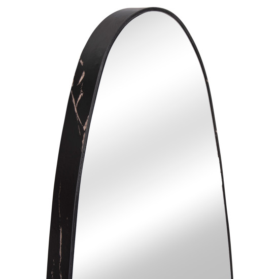 Καθρεπτησ τοιχου crither hm4486.01 με πλαισιο mdf σε black marble χρωμα 49x140υεκ. **