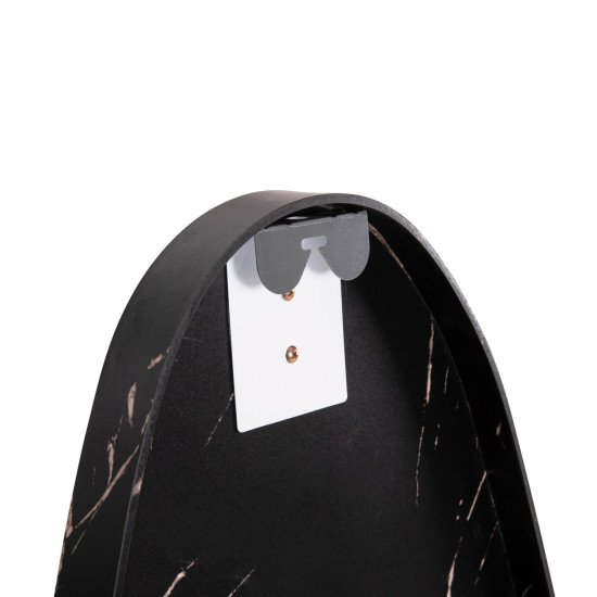 Καθρεπτησ τοιχου crither hm4486.01 με πλαισιο mdf σε black marble χρωμα 49x140υεκ. **