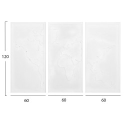 Πινακασ 3-πτυχοσ world map santorini hm4504 mdf σε υπολευκο χρωμα 180x4(πάχος)x120υεκ. ** Πινακασ 3-πτυχοσ world map santorini hm4504 mdf σε υπολευκο χρωμα 180x4(πάχος)x120υεκ. **