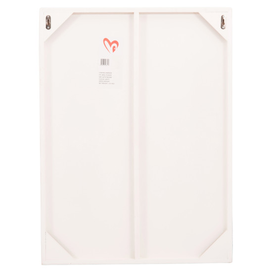 Πινακασ ορθογωνιοσ σειρα santorini hm4509 mdf υπολευκο χρωμα 60x4(πάχος)x80υεκ. **